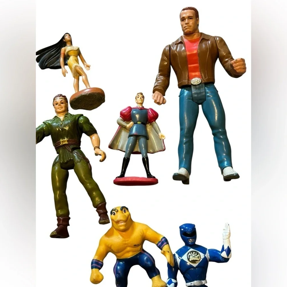 Lot of Vintage Action Figures As Is G.I. Joe Peter Pan, Power Ranger, Star Wars - Picture 4 of 10